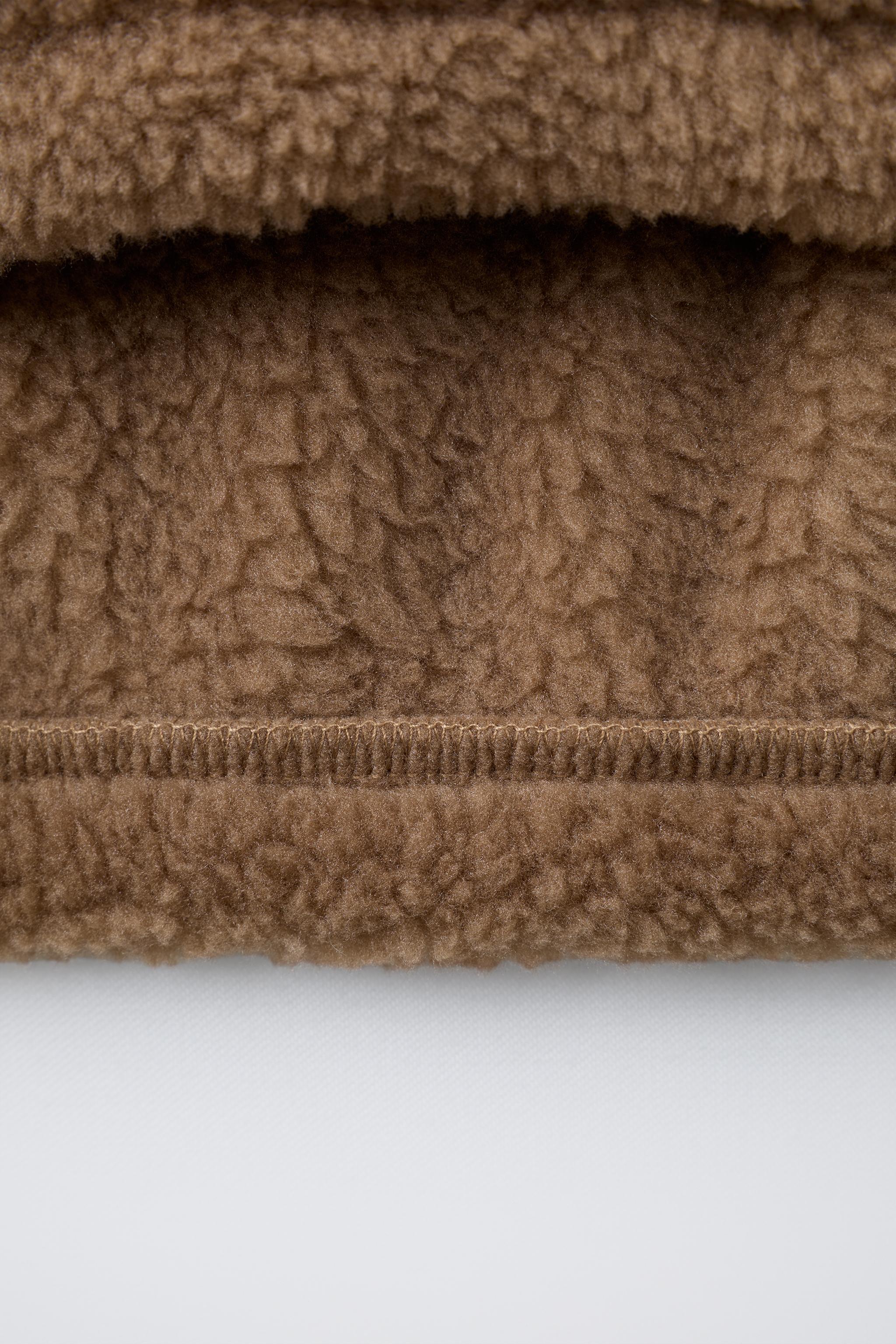 SWEAT EFFET MOUTON ÉTIQUETTE